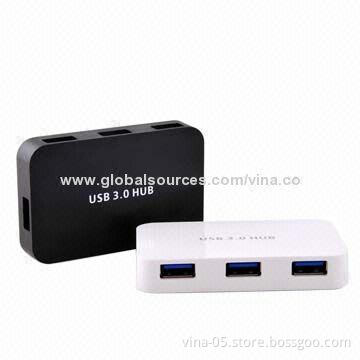 Slim External 4-port USB3.0 Hubs, Super Speed 5Gbps for PCs, Laptops